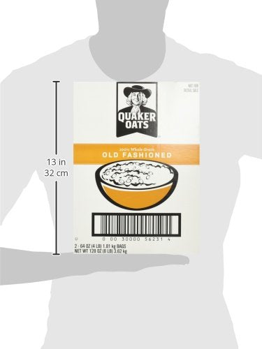 Old Fashioned Rolled Oats, Non GMO Project Verified, Two 64Oz Bags in Box, 90 Servings, 4 Pound (Pack of 2)