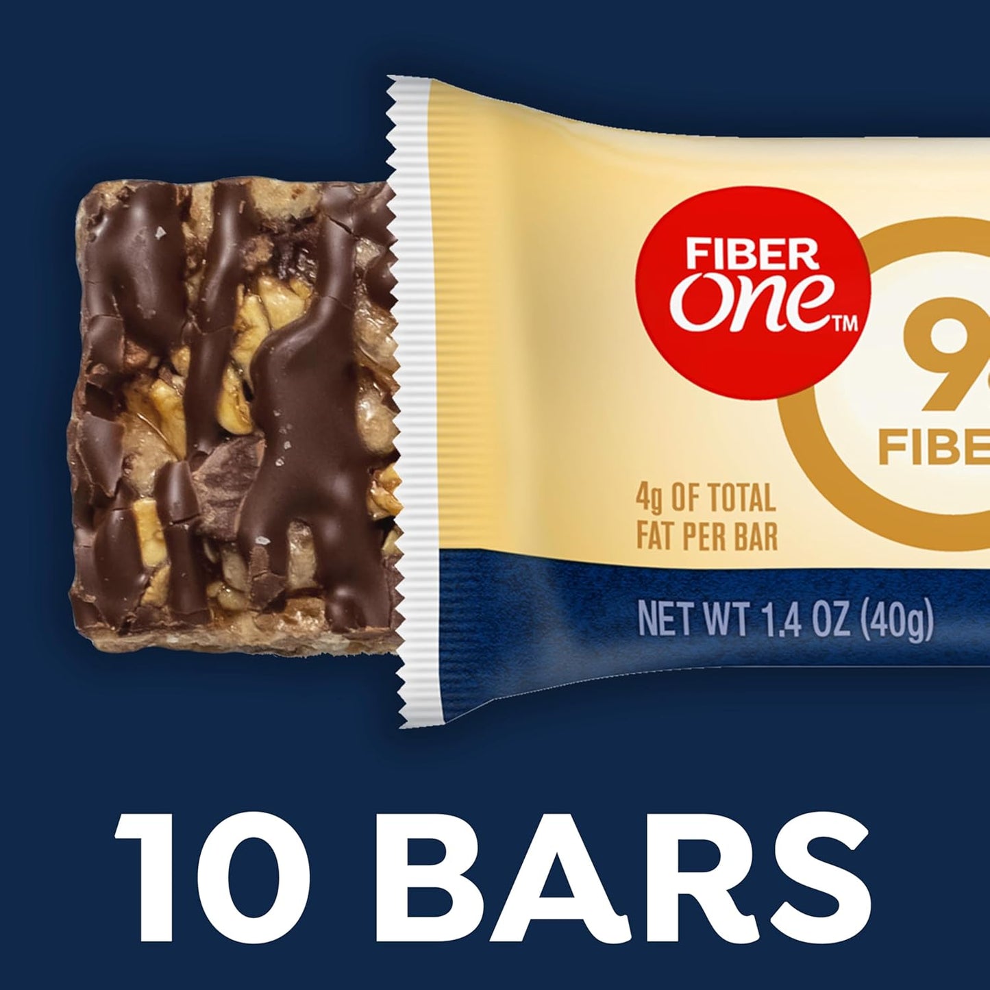 Chewy Bars, Oats and Chocolate, Fiber Snacks, Value Pack, 10 Ct, 14.1 Oz