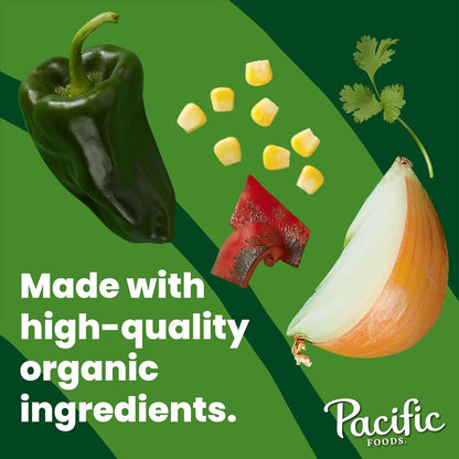 Organic Poblano Pepper and Corn Chowder, 16.3 Oz Can