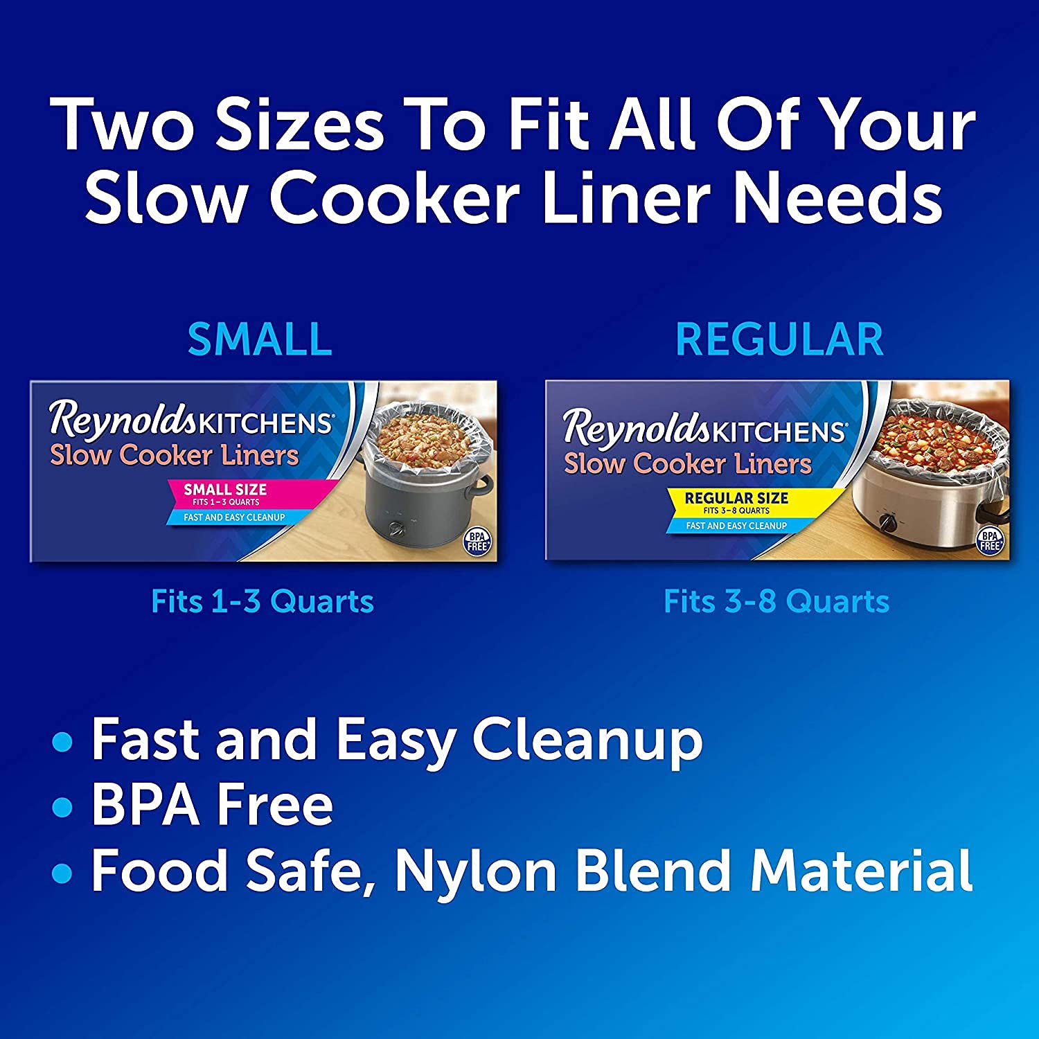 Kitchens Slow Cooker Liners, Regular (Fits 3-8 Quarts), 20 Count