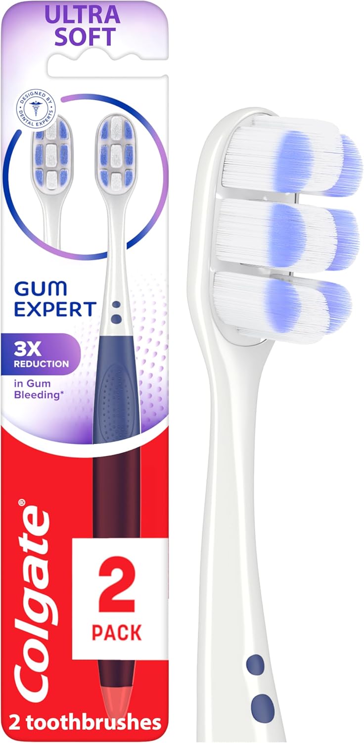 Ultra Soft Toothbrush Pack, Extra Soft for Sensitive Gums, 2 Pack