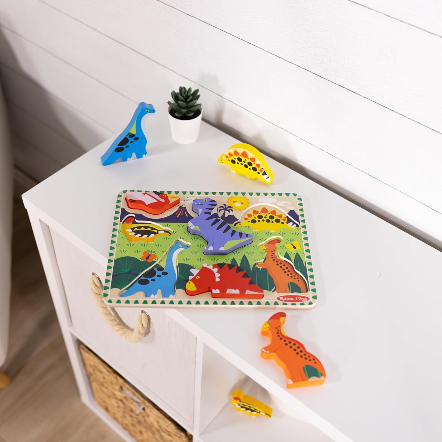 Dinosaur Wooden Chunky Puzzle (7 Pcs) - FSC Certified
