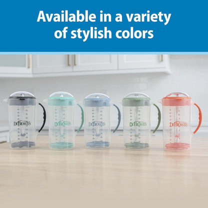 Baby Formula Mixing Pitcher with Adjustable Stopper, Locking Lid & No Drip Spout, Black, BPA Free, 36Oz, 1 Pack