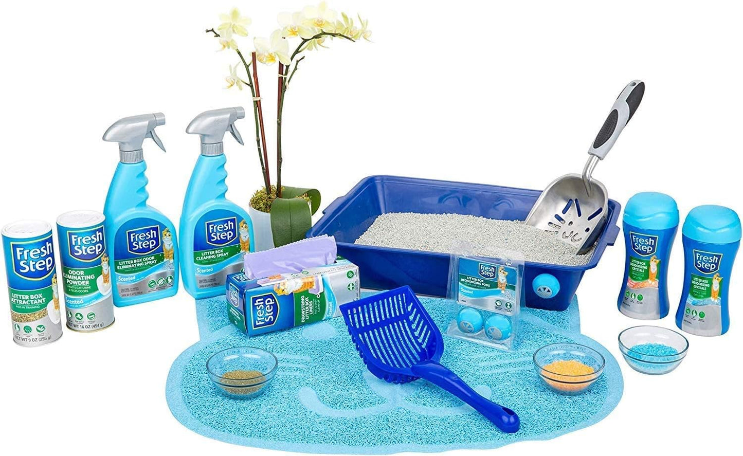 Cat Litter Crystals in Fresh Scent - Cat Litter Box Deodorizer - Combats Odors and Neutralizes Smells to Keep Your Home Clean, 15 Ounce