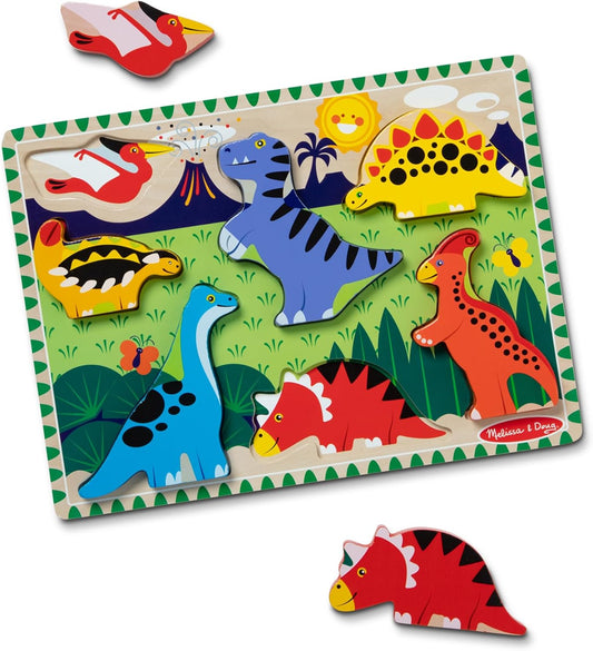 Dinosaur Wooden Chunky Puzzle (7 Pcs) - FSC Certified