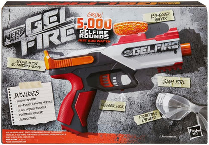 Pro Gelfire Legion Spring Action Blaster, 5000 Rounds, 130 Hopper, Protective Eyewear, Slam Fire, Ages 14 & Up