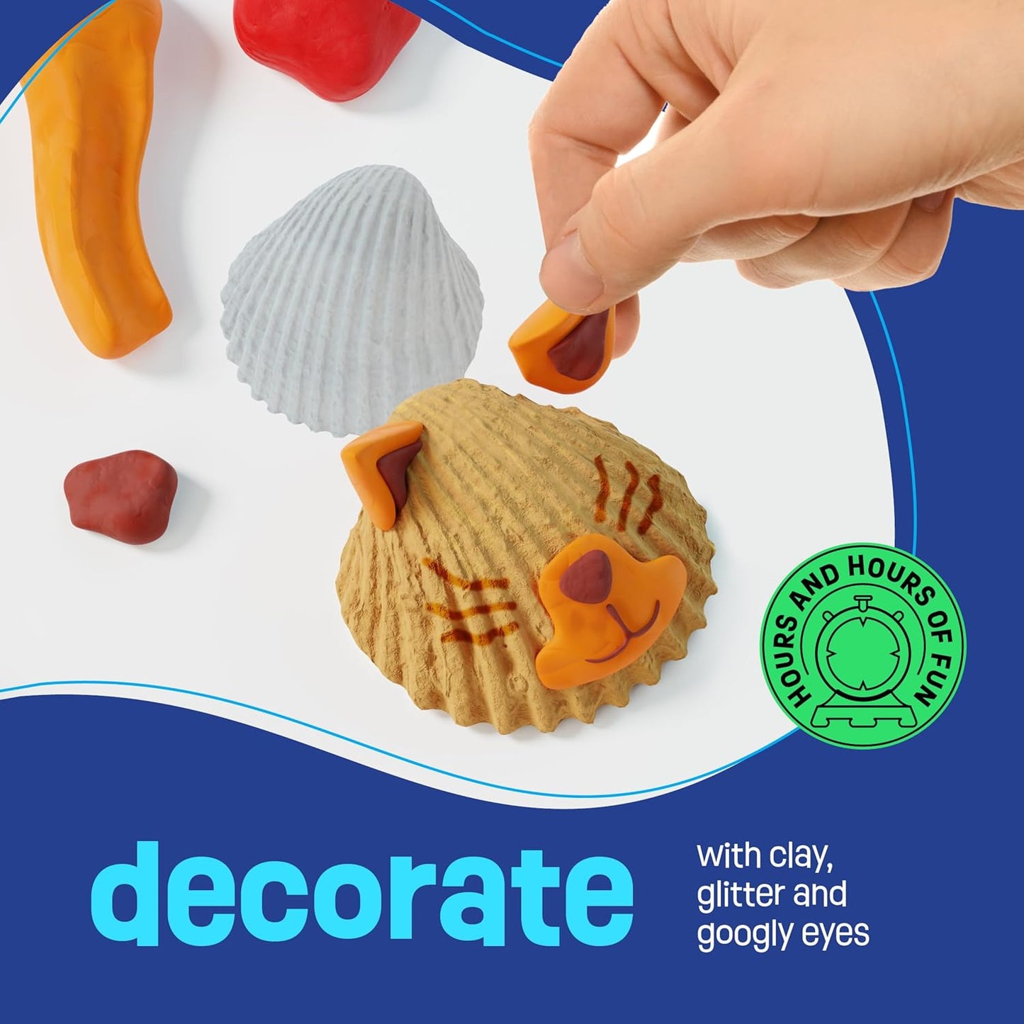 Kids Sea Shell Painting Kit - Arts & Crafts Gifts for Boys and Girls - Craft Activities Kits - Creative Art Activity Gift Toys for Age 6, 7, 8, 9, 10, 11 & 12 Year Old 8-12