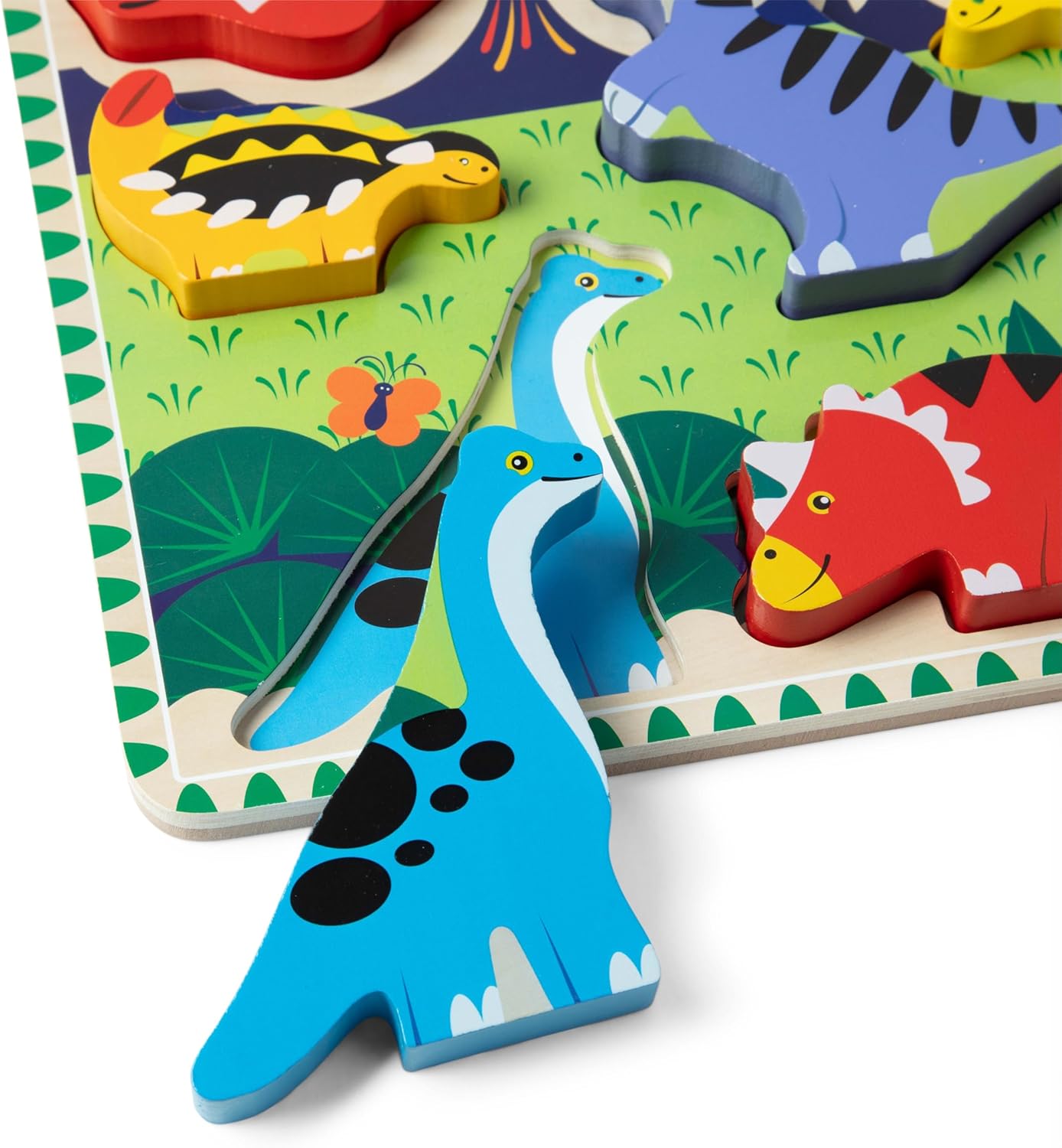 Dinosaur Wooden Chunky Puzzle (7 Pcs) - FSC Certified