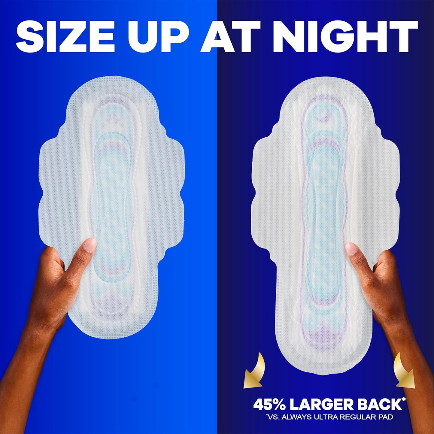 Ultra Thin Pads without Wings, Size 1, Regular, 132 Count (3 Packs of 44)