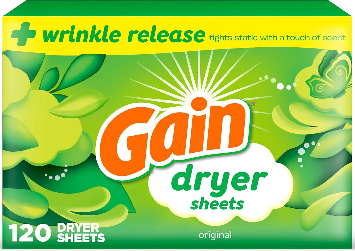 Original Dryer Sheets, 120 Count