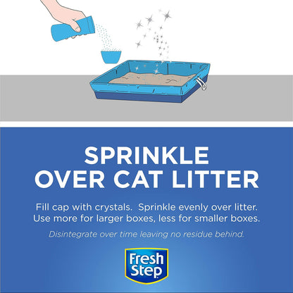 Cat Litter Crystals in Fresh Scent - Cat Litter Box Deodorizer - Combats Odors and Neutralizes Smells to Keep Your Home Clean, 15 Ounce