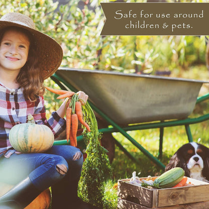 Natural Vegetable Garden Weed Preventer - 5 Lb. Bottle - Covers 250 Sq. Ft.