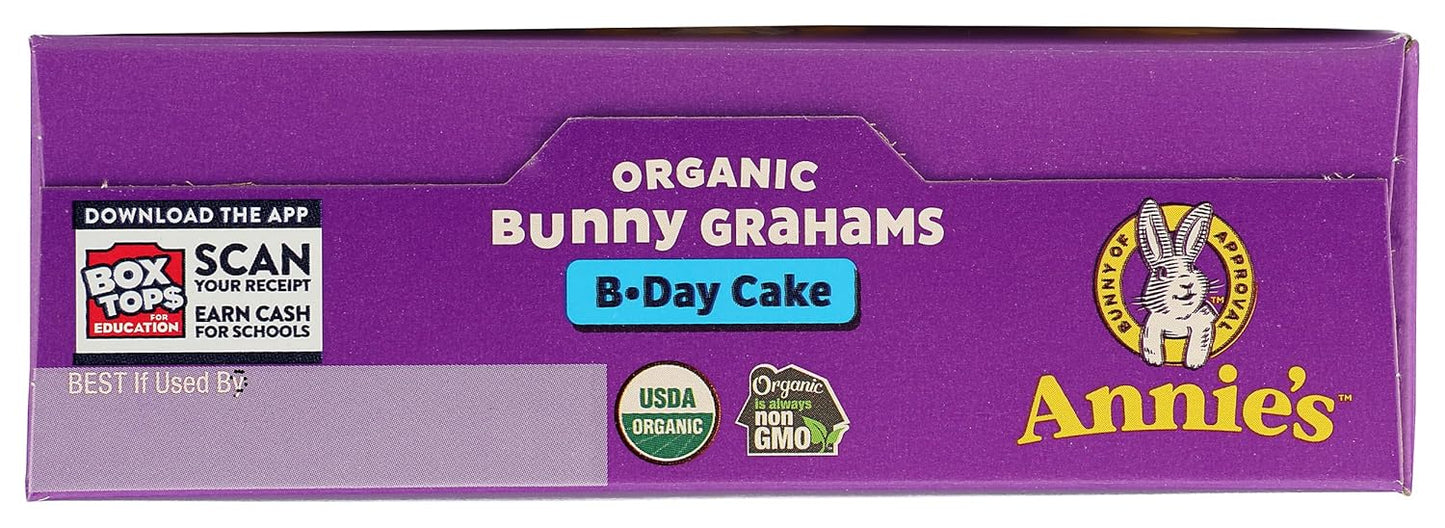 Annie'S Organic Birthday Cake Bunny Graham Kids Snacks, 7.5 Oz