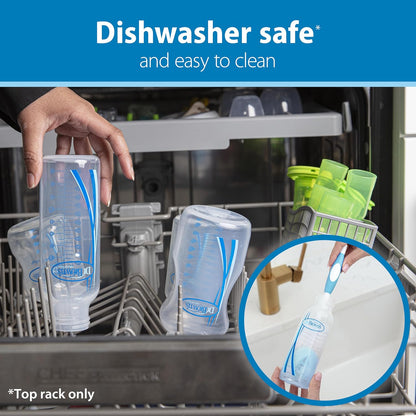 Natural Flow Anti-Colic Options+ Narrow Baby Bottle, Bear & Owl, 8 Oz/250 Ml, with Level 1 Slow Flow Nipple, BPA Free, 0M+, 2-Pack