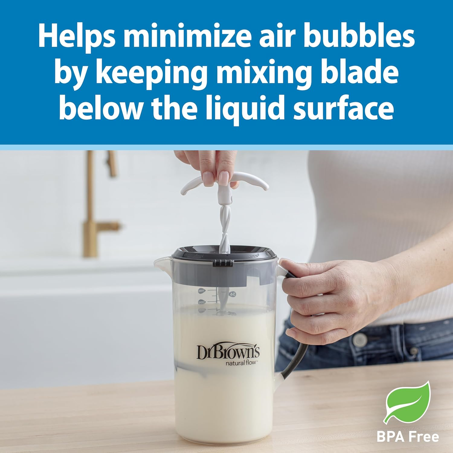 Dr. Brown'S Baby Formula Mixing Pitcher with Adjustable Stopper, Locking Lid & N